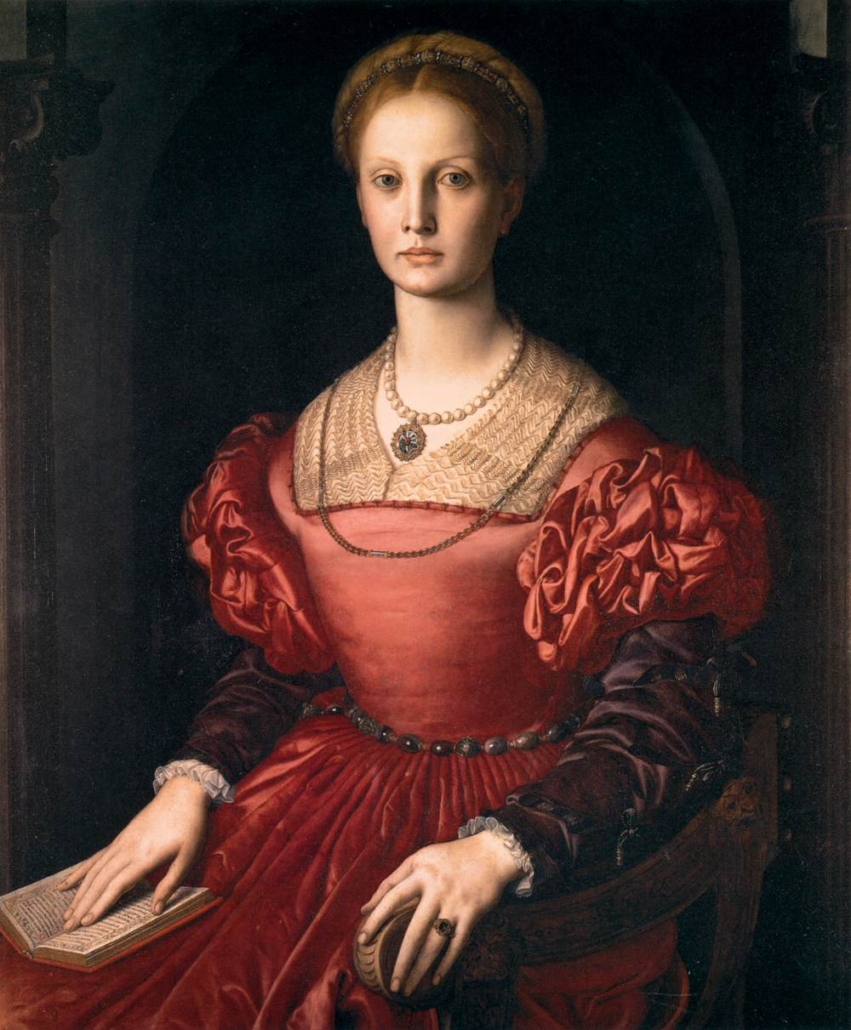 Agnolo Bronzino, Ritratto di Lucrezia Panciatichi, 1545. Firenze, Uffizi.