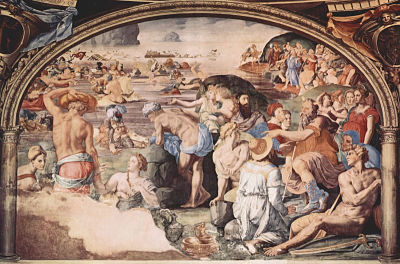 Agnolo Bronzino, Passaggio sul Mar Rosso. Firenze, Palazzo Vecchio.