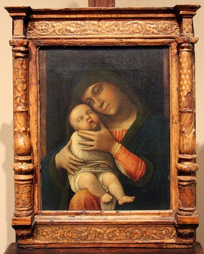 Mostra di Donatello, a. Mantegna Madonna con Bsmbino
