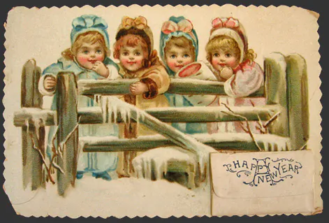 Capodanno: cartolina di auguri
