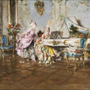 Nel 1871 Boldini arriva a Parigi ed entra in contatto con il mercante d'arte Adoplhe Goupil che monopolizza la sua prima attività parigina