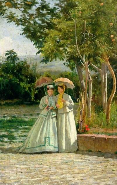 Silvestro Lega, La passeggiata in giardino