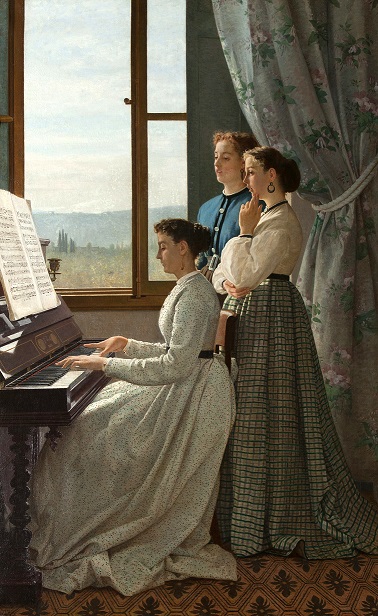 Silvestro Lega  il canto di uno stronello