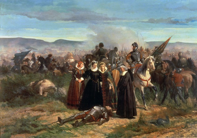 Fattori, Maria Stuarda il dipinto è un'opera di ancora ambintata nella storia antica