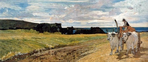 Giovanni Fattori, Bovi al Carro