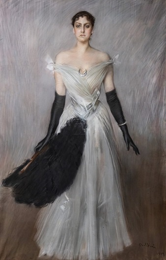 G. Boldini, Ritratto di signora, presente alla mostra Giovanni boldini, La seduzione della pittura.
