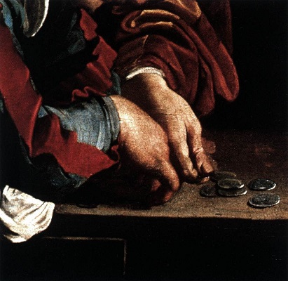 I dettagli nell'arte ... mani che contano il denaro