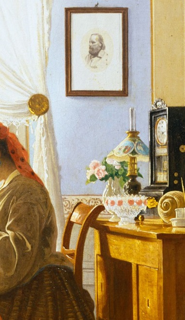 Dettagli nell'arte: la stampa di Garibaldi rievoca l'arredamento delle case durante le guerre di indipendenza